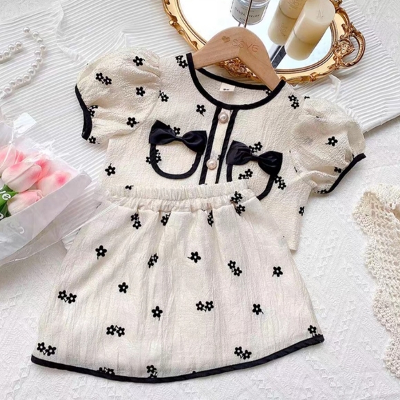 Girls Top and Skirt Matching Set - Picture 3 of 4